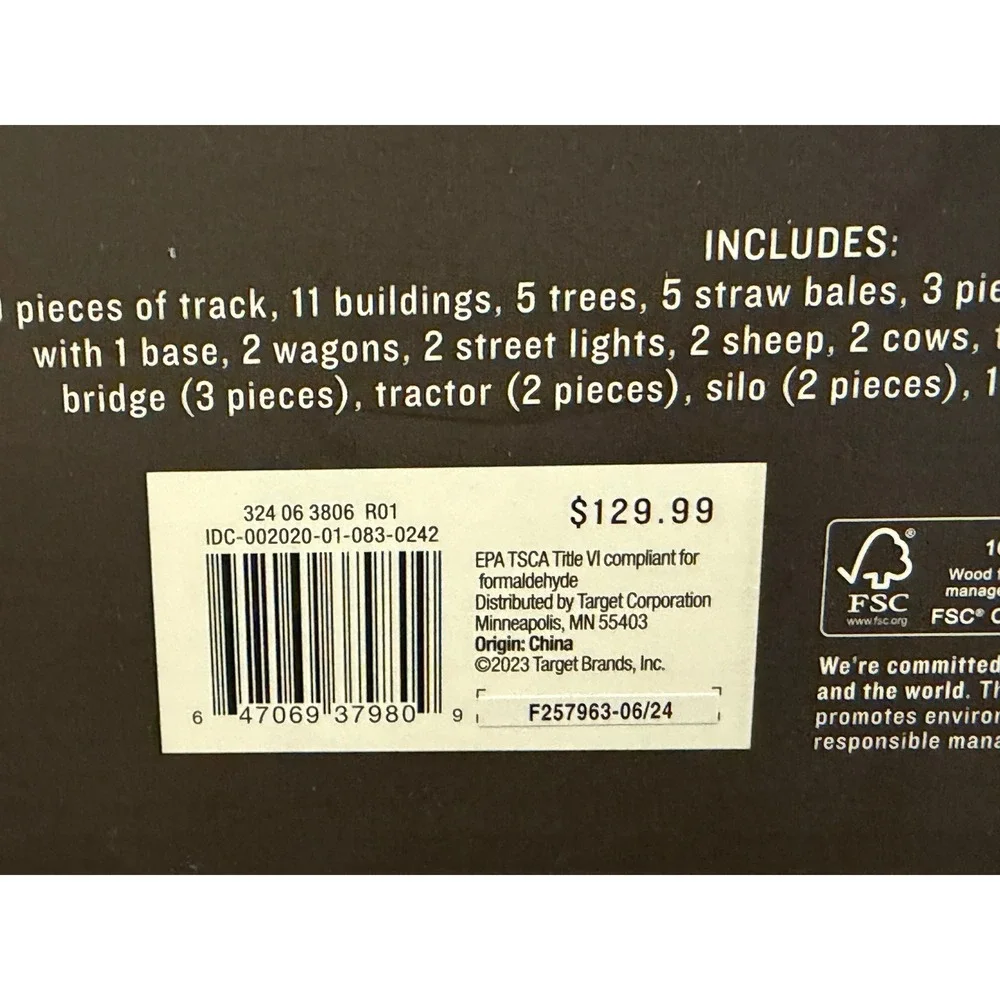 Hearth & Hand with Magnolia Wood‎ Train Set 84 Pieces Kids Toy New 324063806